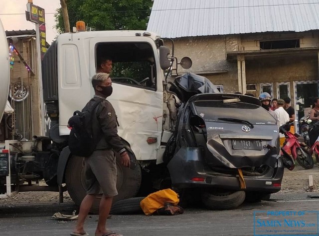 Kecelakaan Avanza-Truck Tangki di Margorejo, Tewaskan Empat Penumpang
