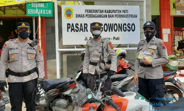 Giat Binluh Larangan Mudik Satbinmas Polres Pati