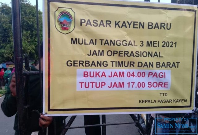 Pengunjung Pasar Puri Baru Diingatkan Agar Tidak Berkerumun