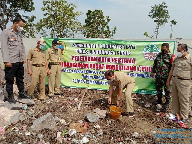 DLH Letakkan Batu Pertama Pembangunan PDU di Gabus