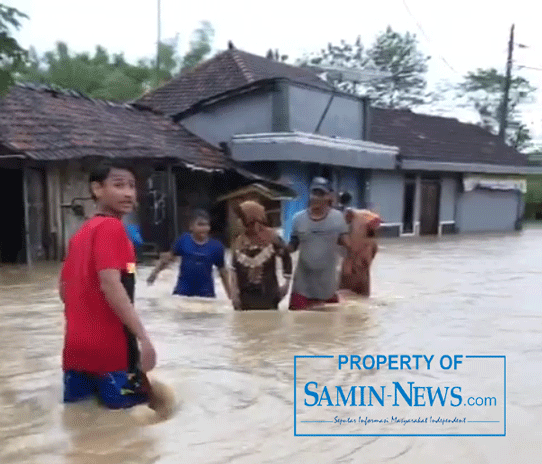Banjir Landa Beberapa Desa di Kecamatan Jaken