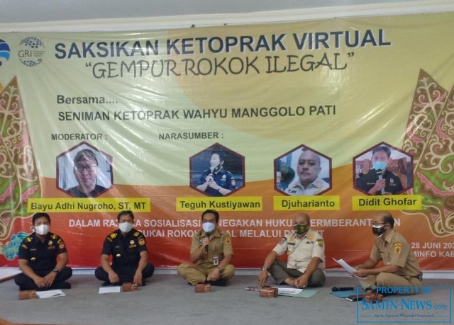 Diskominfo Sosialisasi Gempur Rokok Ilegal Lewat Pagelaran Ketoprak Virtual