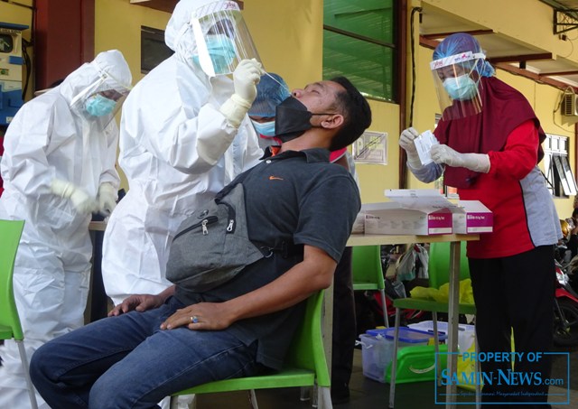 Hari Ini Karyawan Disdagperin Pati Jalani Swab Antigen