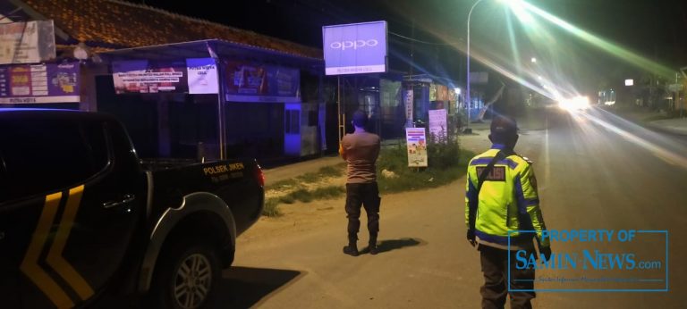 Antisipasi Tindak Kriminal, Polsek Jiken Patroli di Jam Rawan
