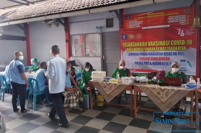 318 Warga Binaan Lapas Kelas IIB Pati Ikuti Vaksinasi