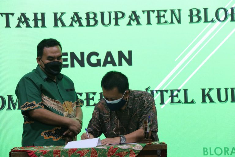 Pemkab Blora Tandatangani MoU dengan PT Telkom Witel Kudus