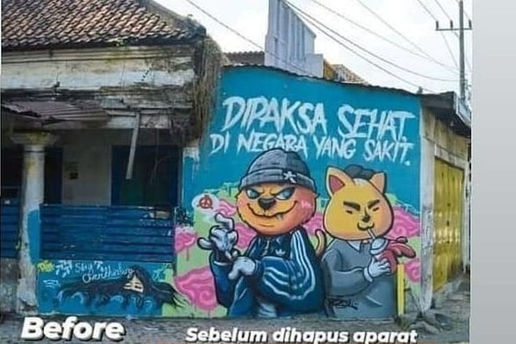 Hapus Mural Karena Tak Punya Moral