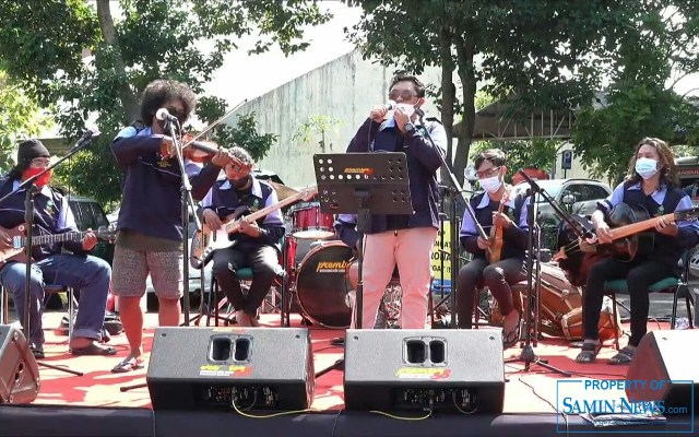 Ketika Musik Keroncong Hibur Pasien Covid-19 di Semarang