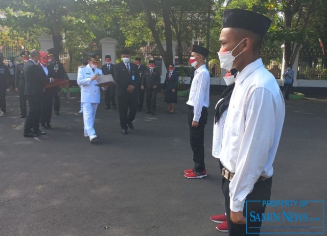 184 Napi Lapas Kelas IIB Pati Terima Remisi Usai Ikuti Upacara Bendera Kemerdekaan