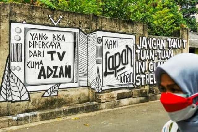 Saat Aparat Reaktif, Dibalas Mural dengan Kreatif