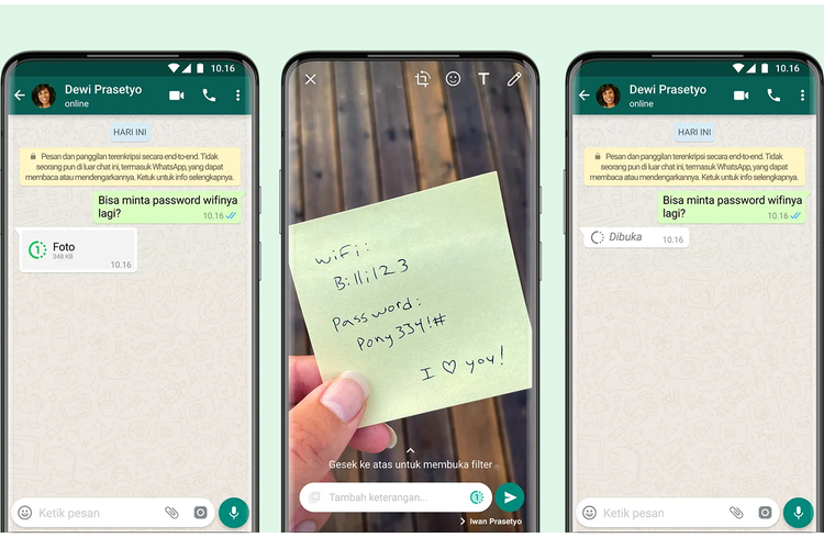 View Once, Fitur Tebaru Whatsapp yang Memungkinkan Foto dan Video Terhapus Otomatis