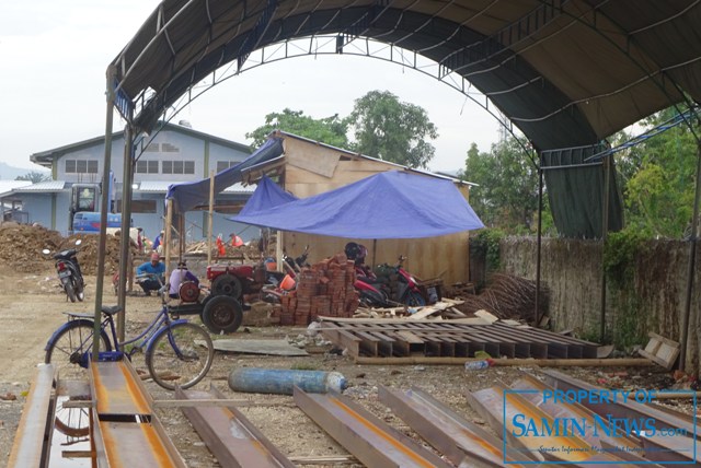 Pabrikasi Konstruksi Baja Los Pasar Kayen Dikerjakan di Lokasi