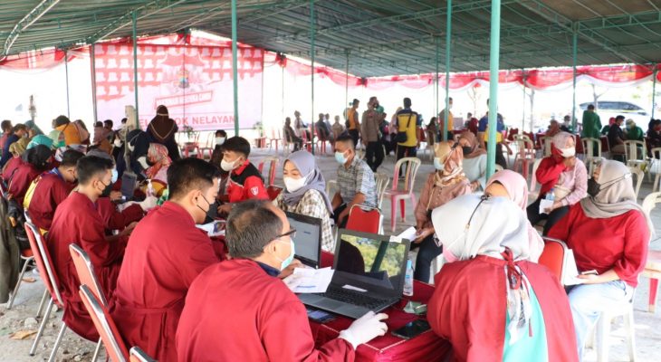 Vaksinasi Merdeka Candi Sasar Nelayan di Rembang
