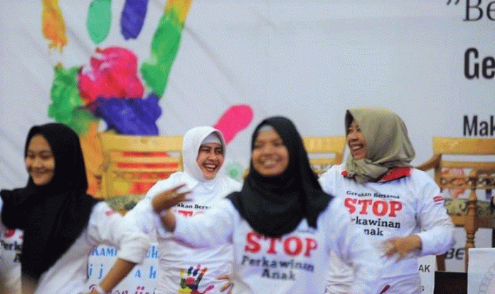 Ilustrasi kampanye stop pernikahan pada anak foto: independensi