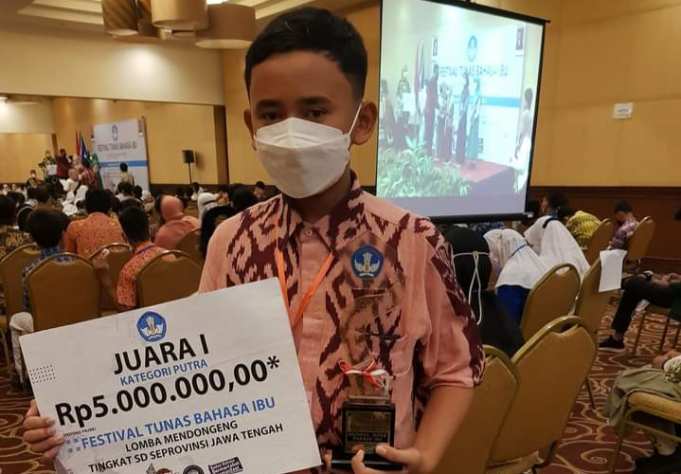 Maulana Rifqi Arinal Haq, Juara Lomba Mendongeng Tingkat Provinsi