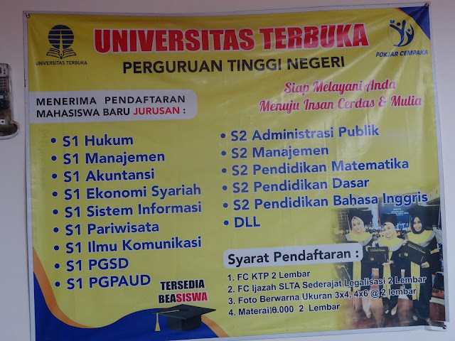 Universitas terbuka ada dimana saja