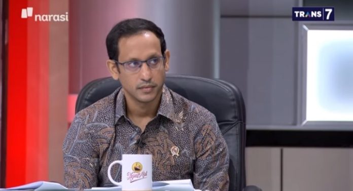 Mendikbud Ristek, Nadiem Makarim kekerasan seksual di perguruan tinggi sudah seperti pandemi tersendiri, foto: tangkapan layar pada video Mata Najwa