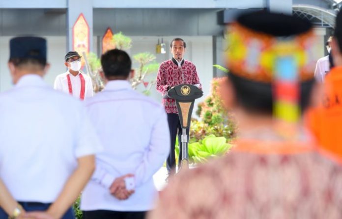 Presiden Jokowi meminta indeks persepsi korupsi (IPK) Indonesia semakin membaik, foto: dok setkab