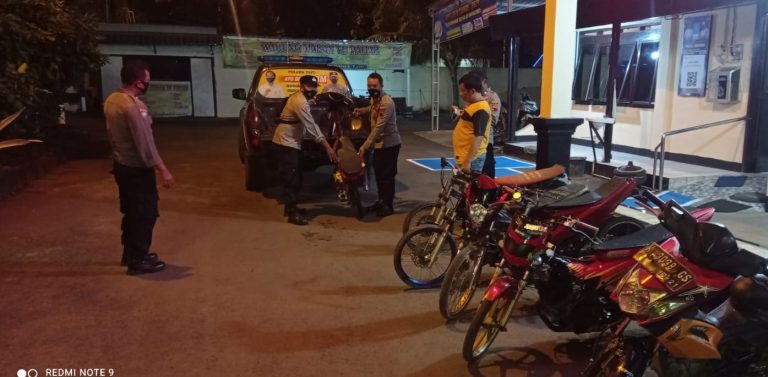 Polsek Tayu Kandangkan Enam Motor yang Terindikasi Untuk Balapan Liar