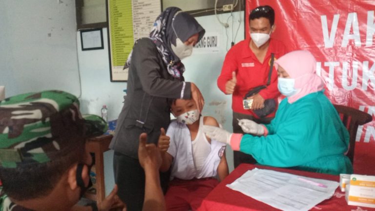 Binda Jateng Vaksinasi Massal anak Usia 6-11 Tahun di Grobogan