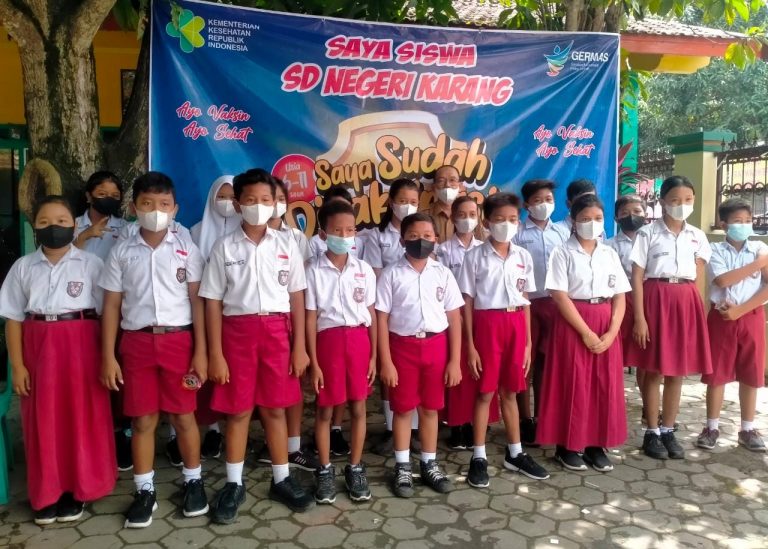 Antusiasme Vaksinasi Siswa di SD Karang, Kecamatan Juwana