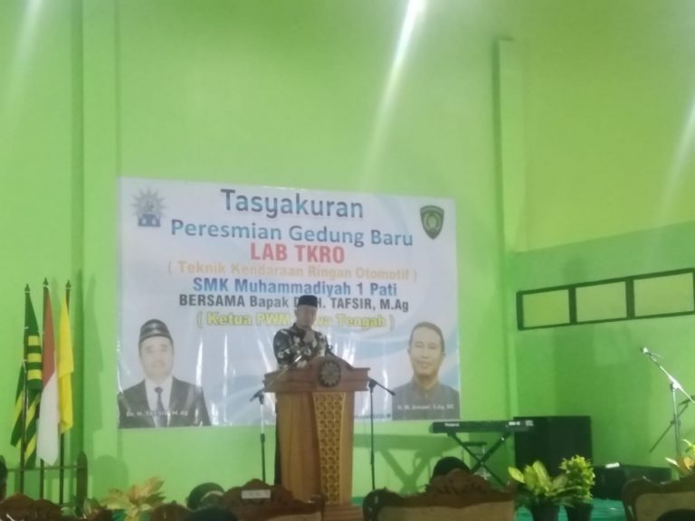 Gedung Lab TKRO SMK Muhammadiyah 1 Pati Diresmikan