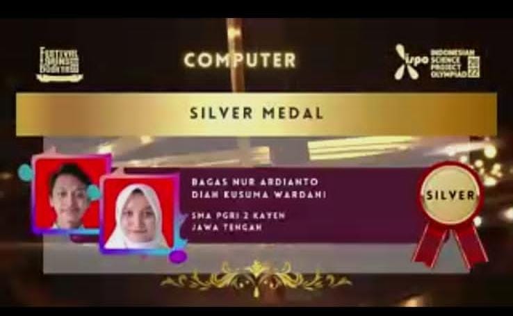 Sabet Mendali Silver, 2 Siswa SMA PGRI 2 Kayen Akan Mewakili Indonesia Di Kancah Internasional