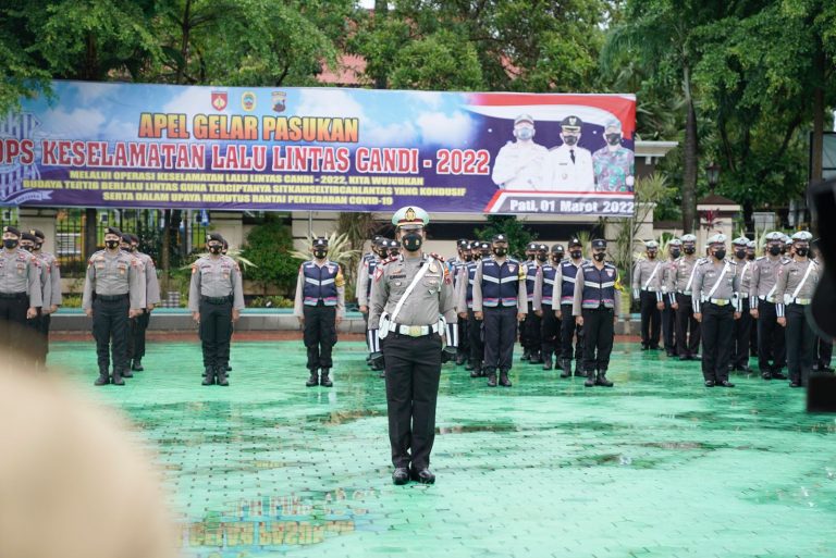 Apel Operasi Keselamatan Lalu Lintas Candi 2022 Polres Pati