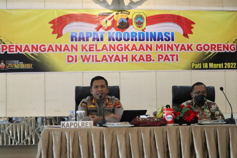 Kelangkaan Minyak Goreng Dibahas dalam Rapat Koordinasi Polres Pati