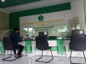 Ruang pelayanan terpadu satu pintu (PTSP) Kemenag Pati