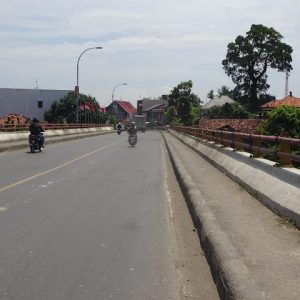 Jembatan Juwana II sepanjang 100 meter mulai dari Desa Doropayung hingga Bumirejo, Kecamatan Juwana, satu-satunya yang akan menjadi pengalihan arus lalu lintas dari barat (Semarang) ke timur maupun sebaliknya.(Foto:SN/aed)