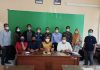 Peserta rapat koordinasi (Rakor) Penyusunan Paket Wisata Lokal yang dipimpin langsung Kepala Dinas  Pemuda Olahraga dan Pariwisata (Dinporapar) Kabupaten Pati, Rekso Suhartono (deretan depan no 3 dari kiri).(Foto:SN/dok-so)