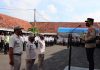 Kapolres Pati AKBP Christian Tobing SIK SH MH MSi memimpin upacara Corps Rapr Kenaikan Pangkat PNS Polri jajaran Polres Pati, Senin (18/April) 2022 hari ini.(Foto:SN/dok-no)