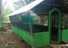 Rumah/tempat pengembangan Biokonversi  Maggot ''Black Soldier Fly'' (BSF) di lingkungan Tempat Pembuangan Akhir (TPA) sampah Sukoharjo, Kecamatan Margorejo.(Foto:SN/dok-lus)
