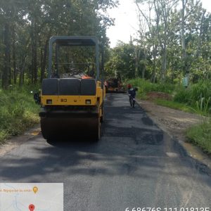 Finishing dengan pengaspalan pada segmen I ruas jalan Tlogowungu-Lahar, Kecamatan Tlogowungu sepanjang 259 meter, Selasa (24/Mei) 2022 kemarin tuntas.(Foto:SN/dok-min)