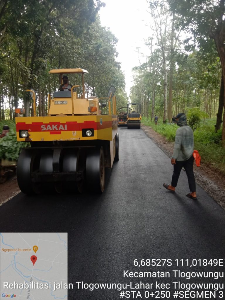 Tidak Sampai Dua Pekan; Rehabilitasi Ruas Jalan Tlogowungu-Lahar Tuntas