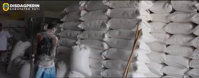 Tangkapan layar produksi tepung tapioka (dok. Disdagperin Pati)
