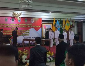 Gubernur Jawa Tengah Ganjar Pranowo melantik Penjabat (Pj) Walikota Salatiga, Pj Bupati Batang, Pj Bupati Banjarnegara, dan Pj Bupati Jepara.(Foto:SN/dok-hp)