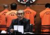 Wakil Ketua KPK Alexander Marwata mengumumkan status tersangka mantan Wali Kota Yogyakarta Haryadi Suyuti (Istimewa)