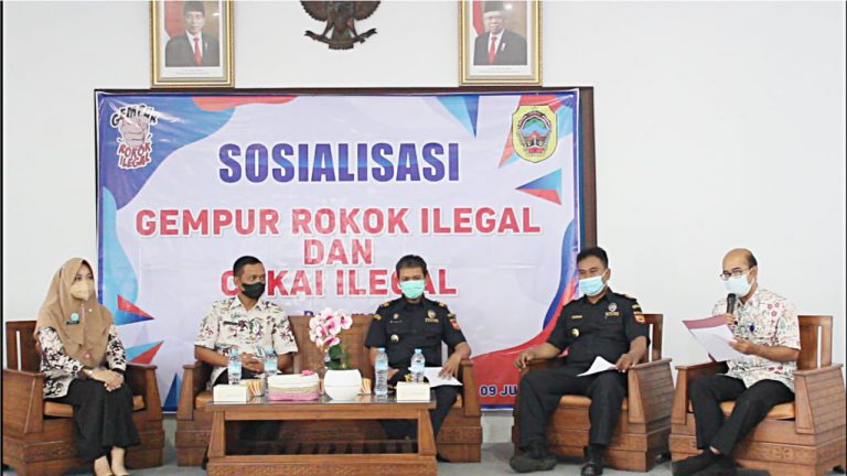 Diskominfo Bersama Bea Cukai Sosialisasi Pemberantasan Rokok Ilegal