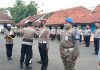 Kapolres Pati, AKBP Christian Tobing saat memimpin apel pasukan Operasi Patuh Candi 2022 di halaman Satlantas lama, Senin (13/6/2022)