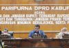 Rapat paripurna pandangan umum fraksi terhadap Raperda pembentukan dana cadangan Pemilihan Bupati dan Wakil Bupati Pati dipimpin wakil ketua II DPRD, Joni Kurnianto