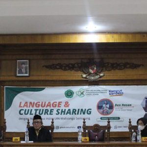 Pembukaan acara language & culture sharing bertempat Auditorium Perpustakaan lantai 3 UNISNU Jepara