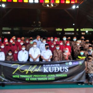 Para peserta Kafilah MTQ Kabupaten Kudus, (Foto : Adam Naufaldo)