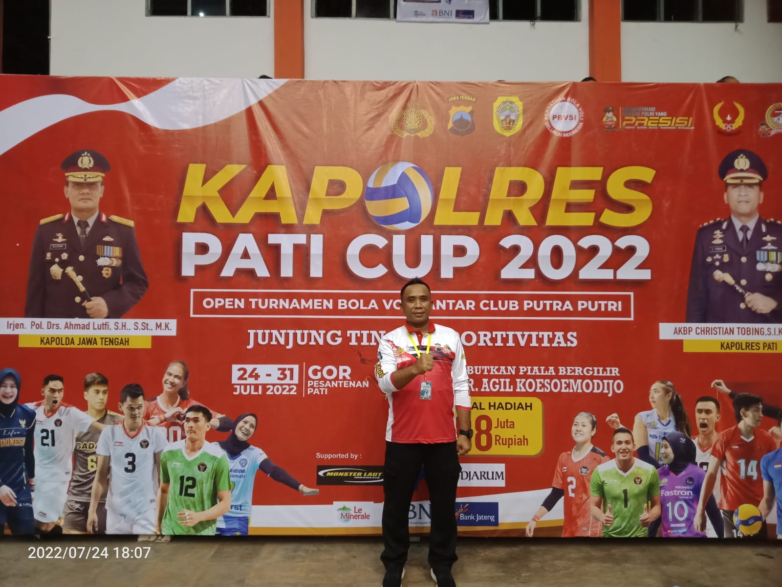 Ketua panitia Kapolres Pati Cup 2022, Kompol Asfa'uri