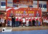 Kapolres Pati AKBP Cristian Tobing beserta Forkopimda Pati dalam pembukaan turnamen bola voli Kapolres Pati Cup 2022, Minggu 24/07