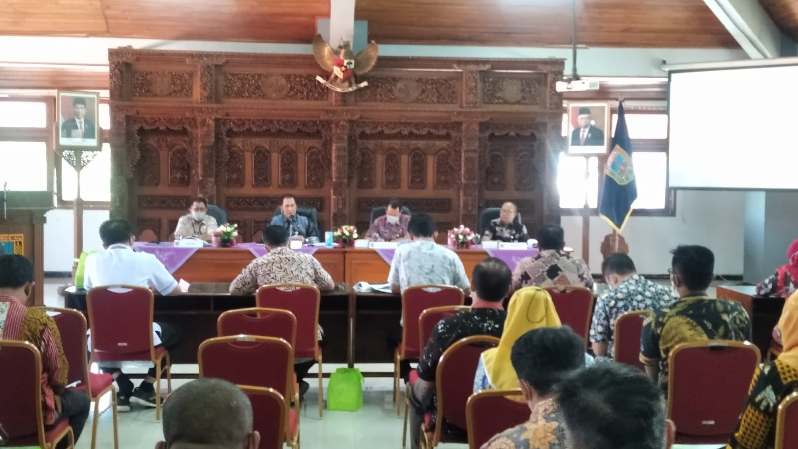 Rapat Tepra di Ruang Setda Lantai 4 Kabupaten Kudus, (Foto : Adam Naufaldo)