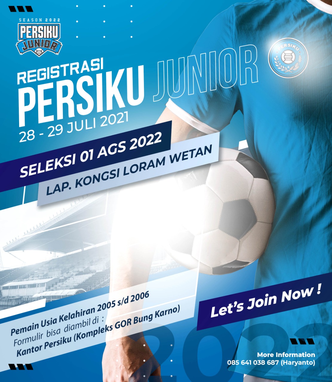 Persiku Junior adakan seleksi pada, Senin 1 Agustus 2022, (Foto : Adam Naufaldo)