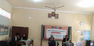 Sambutan kepala sekolah SD Negeri 1 Mijen Demak sekaligus menerima mahasiswa PPL Unisnu Jepara