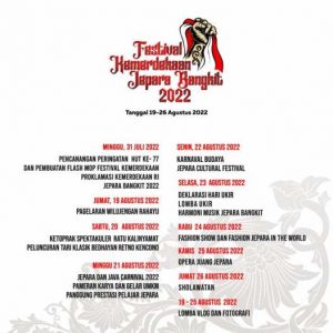Agenda Festival Jepara Bangkit 2022